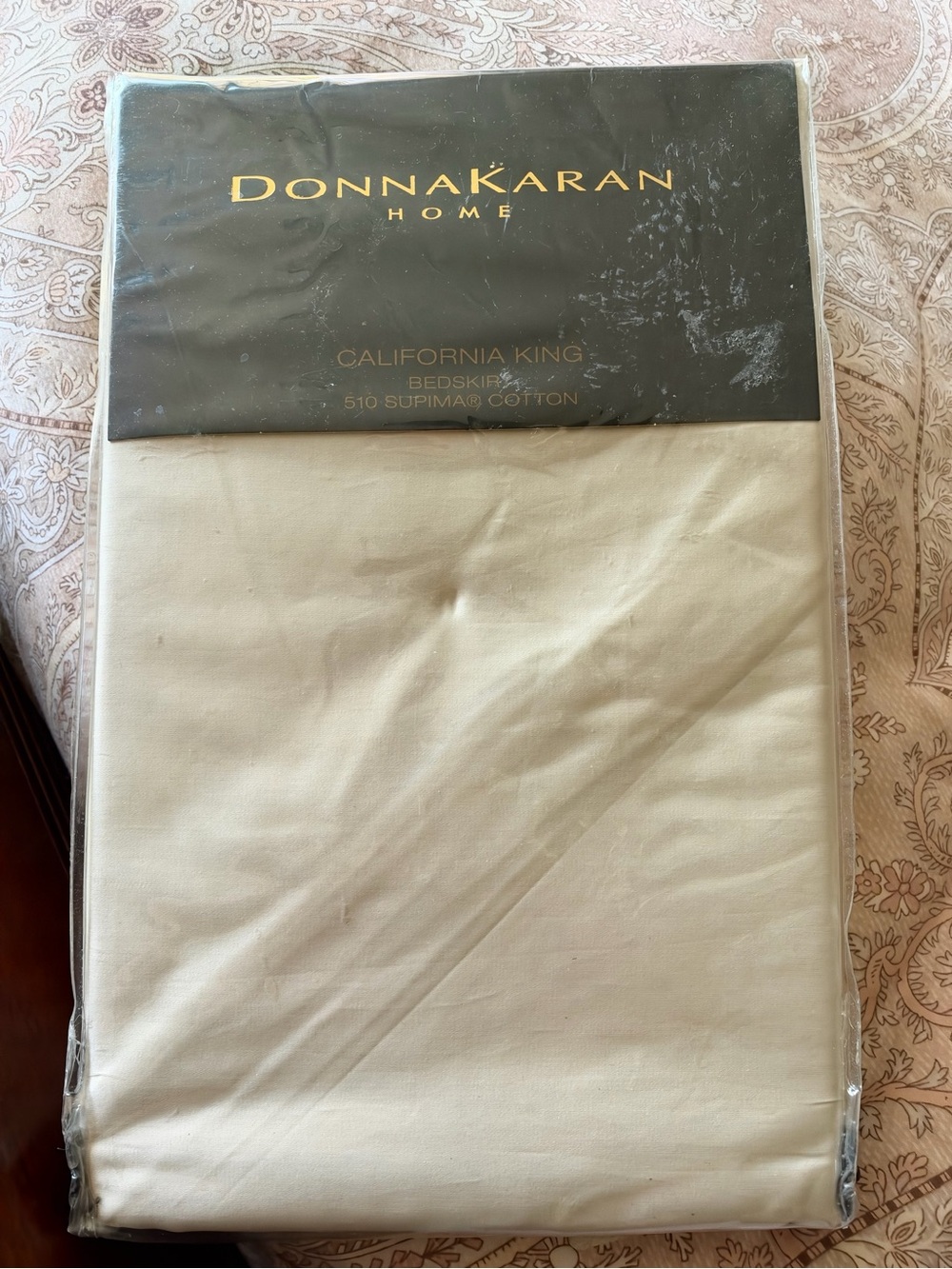 Donna Karan Home California King Bedskirt in Light Beige